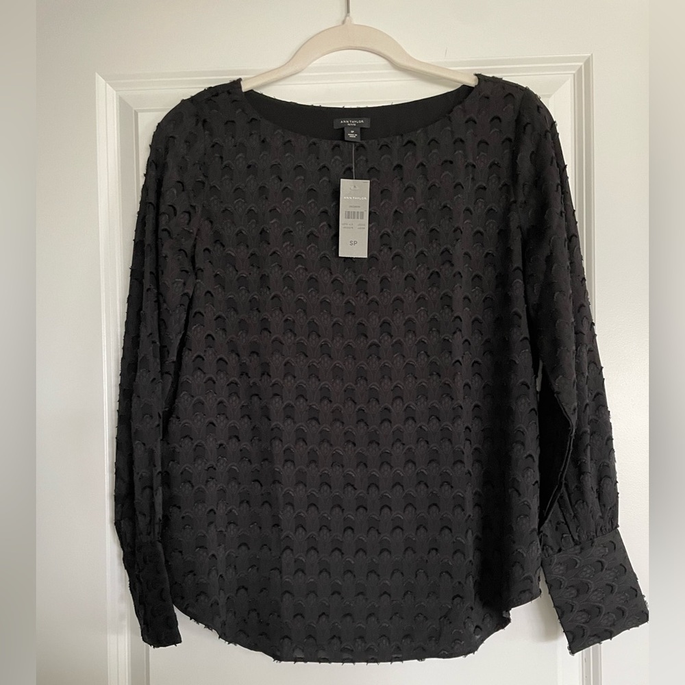 Ann Taylor black blouse.